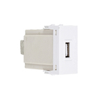 Módulo de Tomada  USB 1A Branco Lille Lexman