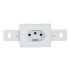 Módulo de Tomada de Energia 10A Branco Blanc Fame