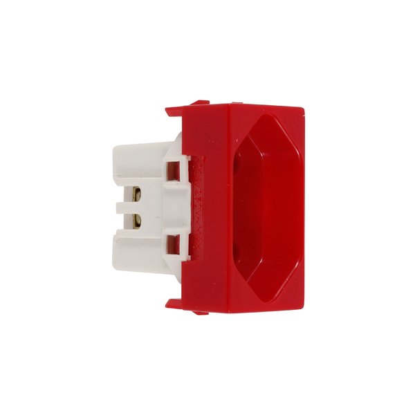 Módulo de Tomada de Energia 20A Vermelho 20A Lille Lexman