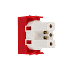 Módulo de Tomada de Energia 20A Vermelho 20A Lille Lexman