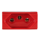 Módulo de Tomada de Energia 20A Vermelho Brava! Iriel