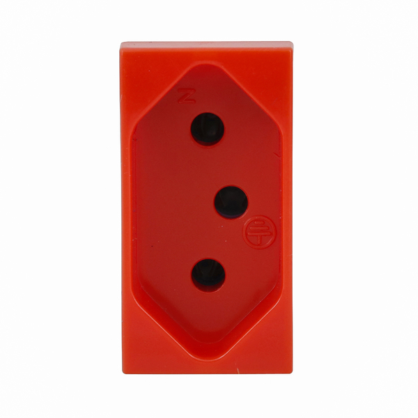 Módulo de Tomada de Energia Vermelho S30 ou S35 Simon