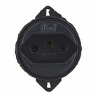 Módulo de Tomada para Piso 2P+T 10A Preto Multi FC