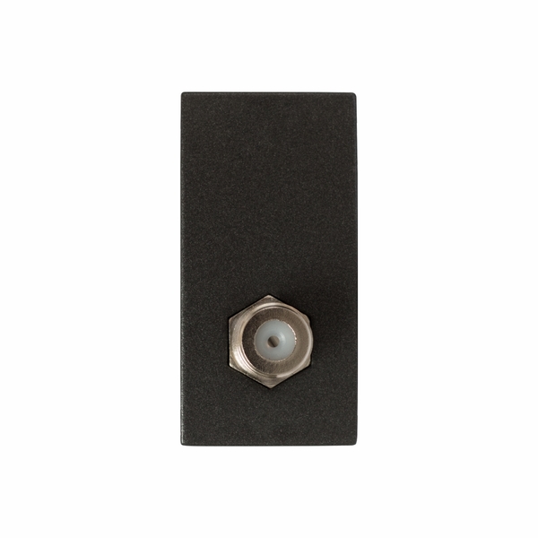 Módulo de Tomada Tv Cabo Coaxial Terminal Vivace Carbono Siemens