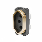 Módulo de Tomada Universal 10A Preto Novara Dicompel