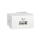Módulo De Tomada USB 1A 2.0 127/220V Branco Decor Schneider