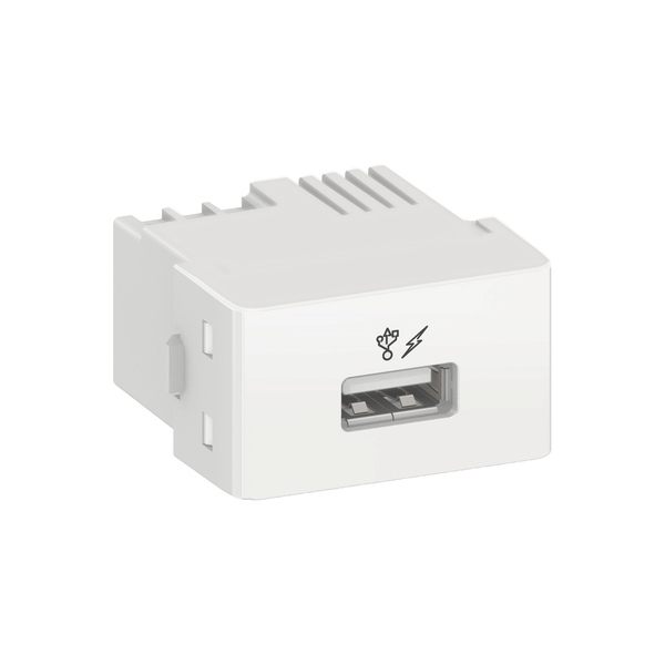 Módulo De Tomada USB 1A 2.0 127/220V Branco Lunare Schneider