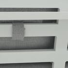 Módulo Direito para Sofá de Jardim 2 Lugares em Alumínio 91x160x88cm Branco e Cinza Athena Naterial