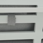 Módulo Esquerdo para Sofá de Jardim 2 Lugares em Alumínio 91x160x88cm Branco e Cinza Athena Naterial