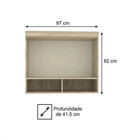 Módulo Eucamóveis Solteiro Aéreo Master Ponte 2 Portas