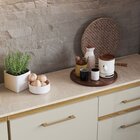 Módulo Forno 0,6 M 3 Portas E 1 Gaveta Ipê/cristalo/petra