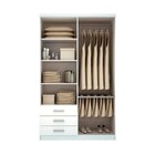 Módulo Guarda Roupa 2 Portas 3 Gavetas Predileto Areia Hp - H
