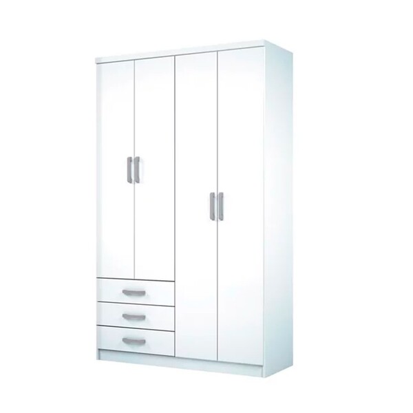 Módulo Guarda Roupa 2 Portas 3 Gavetas Predileto Areia Hp - H