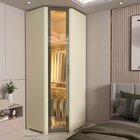 Módulo Guarda-roupa Canto Innova Reflecta 1 Porta Com Led 100