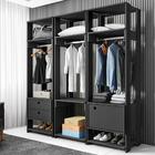 Módulo Guarda Roupa Closet Casal 1 Porta 2 Gavetas Titan Pret