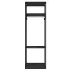 Módulo Guarda Roupa Closet Com Prateleiras Titan Preto Vellut