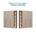 Módulo Guarda-roupa De Canto 4 Portas 2 Gavetas Infinity Duna