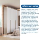 Módulo Guarda-roupa De Canto 4 Portas 2 Gavetas Infinity Duna
