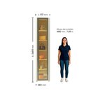 Módulo Guarda-roupa Innova Reflecta 1 Porta Com Led 100% Mdf