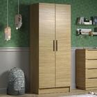 Módulo Guarda-roupa Madesa Nilo 1684 2 Portas - Carvalho