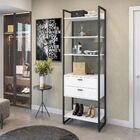 Módulo Guarda Roupa S/ Porta Closet 5 Prateleiras 2 Gavetas P