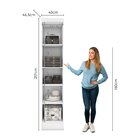 Módulo Guarda-roupa Smart 1 Porta Espresso Móveis Branco