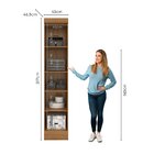 Módulo Guarda-roupa Smart 1 Porta Espresso Móveis Cinamomo