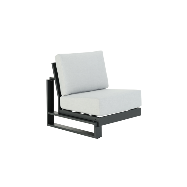 Módulo Intermediário para Sofá Athena Alumínio Cinza 91x75x88cm Naterial