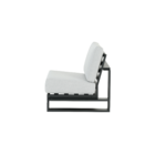 Módulo Intermediário para Sofá Athena Alumínio Cinza 91x75x88cm Naterial