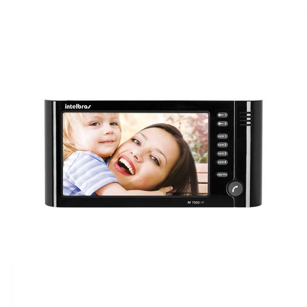 Módulo Interno Vídeo Porteiro Intelbras Iv 7000 Hf Preto