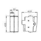 Módulo Interruptor Duplo Simples Margirius Sleek Colors 10a G