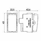Módulo Interruptor Intermediário Margirius B3 Colors 10a Argi