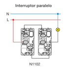 Módulo Interruptor Paralelo 10A Branco N1102 Bl Linha Unno ABB