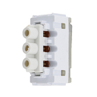 Módulo Interruptor Paralelo Cromado Novara Dicompel