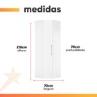 Modulo Ja Georgia Armário De Canto Branco Fosco
