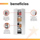 Modulo Ja Georgia Armário De Canto Branco Fosco