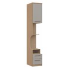 Módulo Mesa De Cabeceira 1 Porta 2 Gavetas Elegance  Angelin/