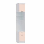 Módulo Mesa De Cabeceira 2 Portas 1 Gaveta Infinity  Branco L