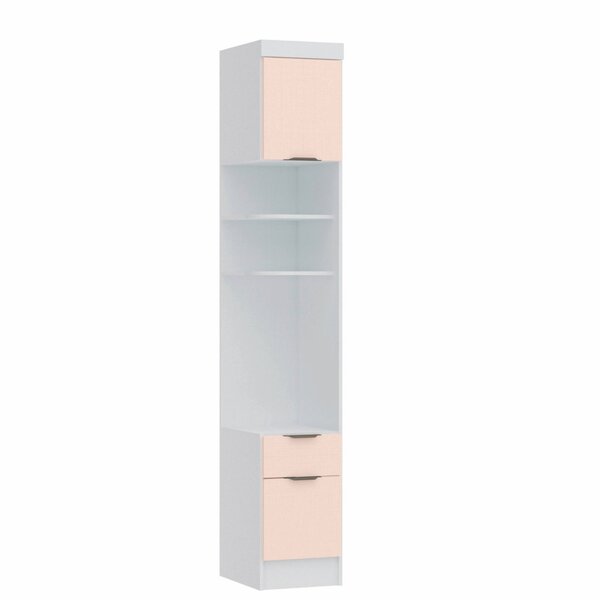 Módulo Mesa De Cabeceira 2 Portas 1 Gaveta Infinity  Branco L