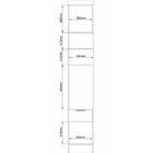 Módulo Mesa De Cabeceira 2 Portas 1 Gaveta Infinity  Branco L