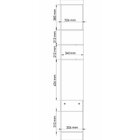 Módulo Mesa De Cabeceira 2 Portas 1 Gaveta Infinity  Macadâmi