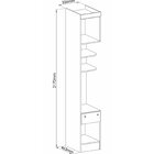 Módulo Mesa De Cabeceira 2 Portas 1 Gaveta Infinity  Macadâmi