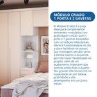 Módulo Mesa De Cabeceira 2 Portas Infinity Branco Line/ Blush