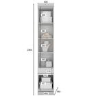 Módulo Mesa De Cabeceira Com 1 Porta E 1 Gaveta Branco