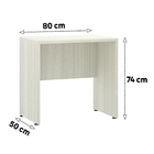 Módulo Mesa para Computador com Painel Legno Crema Prime Plus
