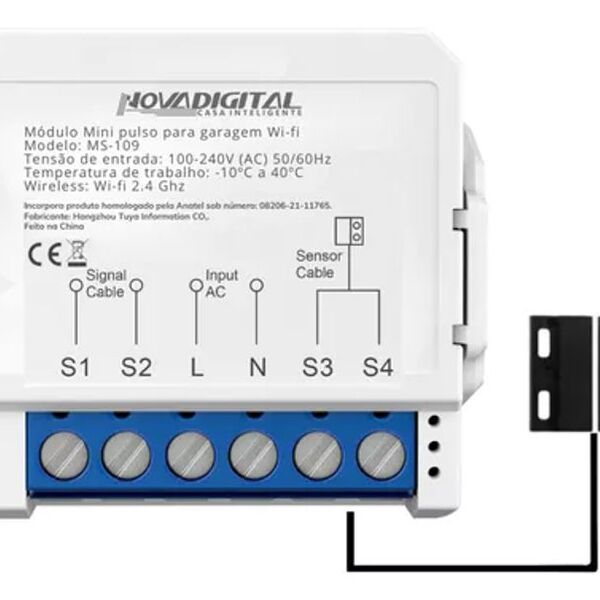 Módulo Mini Pulso Inteligente Garagem Wi-fi Novadigital