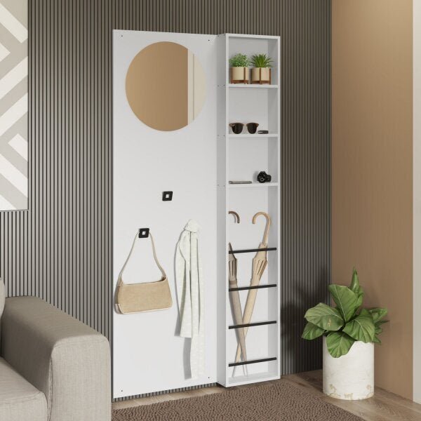 Módulo Painel Multiuso Com Espelho E Suportes Free  Branco