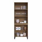 Módulo Paneleiro Cristaleira Dupla Vidro Reflecta  Mel/branco