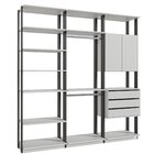 Módulo Para Closet 2 Portas 3 Gavetas 2 Cabideiros  Branco Tx