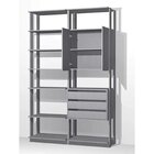 Módulo Para Closet 2 Portas 3 Gavetas  Grafite